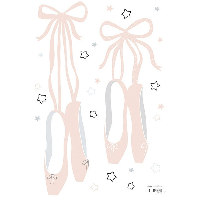 Lilipinso Muurstickers Kinderkamer Ballerina Shoes Lilipinso