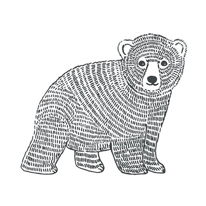 Muursticker Kinderkamer XL Bear