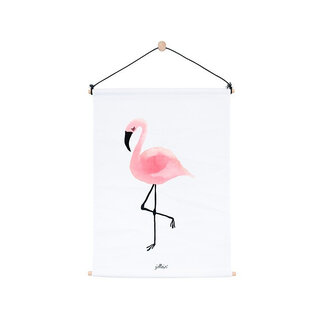 Jollein Poster Canvas Flamingo 42x60 cm Jollein