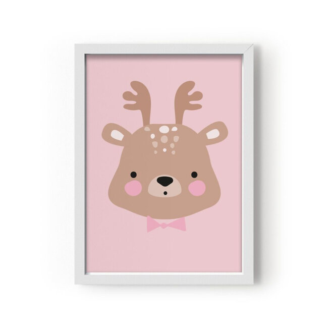 Eef Lillemor Poster Kinderkamer "Forrest Animals â€“ Ms. Deer" Eef Lillemor