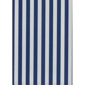 Fabs World Behang Kinderkamer Blauw / Grijs gestreept