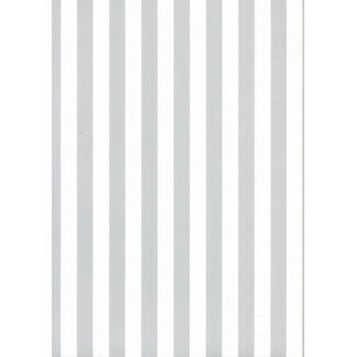 Fabs World Behang Kinderkamer Grijs / Wit gestreept