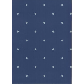 Fabs World Behang Kinderkamer Dots Blauw/Grijs