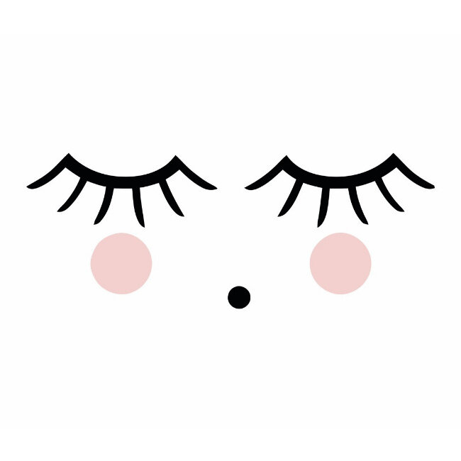 Fabs World Paneelbehang Kinderkamer Sleepy Eyes 2 formaten Fabs World