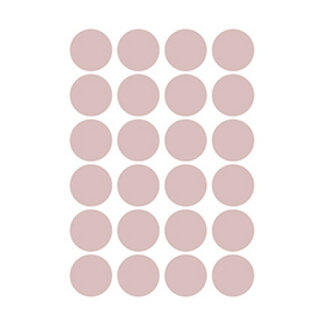 Lilipinso Muurstickers kinderkamer Big Dots Dusty Pink