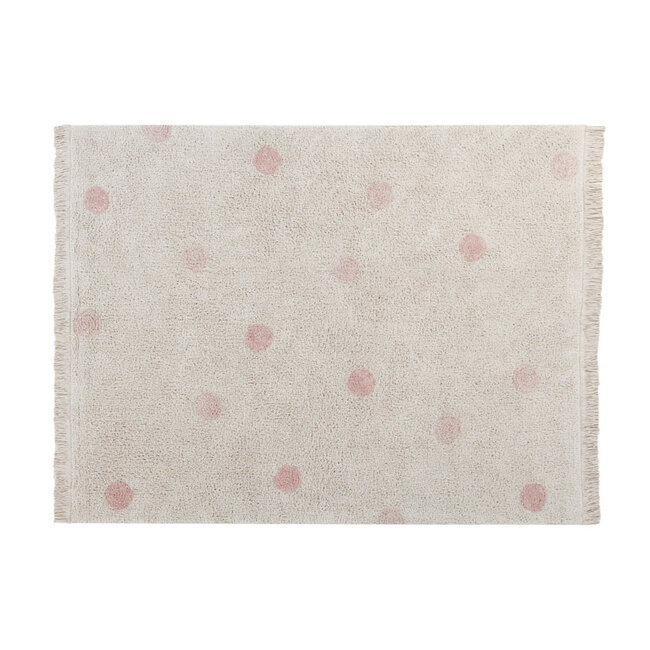 Lorena Canals Vloerkleed Kinderkamer Hippy Dots Natural Vintage Nude