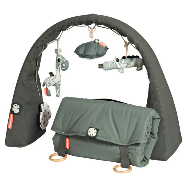 DoneByDeer Activity gym & play mat Tiny Tropics Green Done by Deer