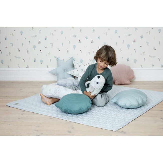 Cam Cam Copenhagen Kussen Kinderkamer Zeegroen - Sea Shell Canal Green