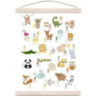 Designed4kids Kinderkamer Poster Alphabet Dieren