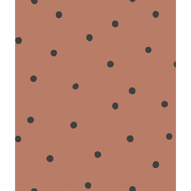 Behang Kinderkamer Playful Dots Terracotta