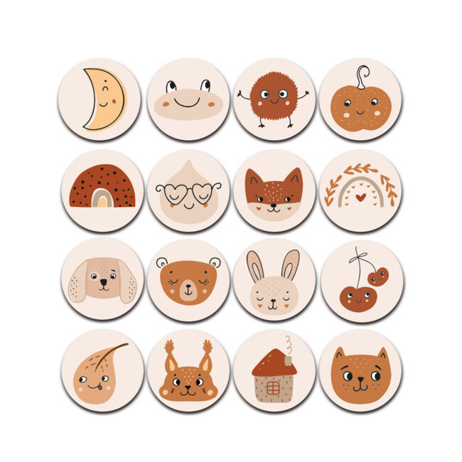 Label2X Memoryspel Soft Autumn