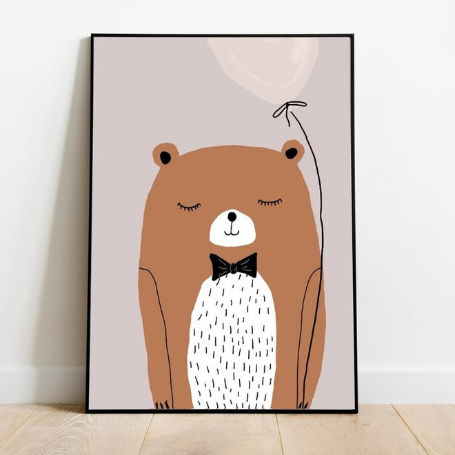 Poster Kinderkamer Lovely Bear A3