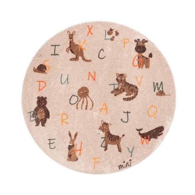 Rond Kinderkamer Vloerkleed Animals Mad About Mats