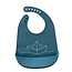 Jut & Julie Siliconen Slabber Blauw met wit Bootje