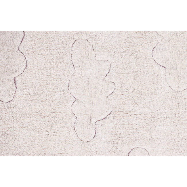 Lorena Canals Vloerkleed Kinderkamer Cloudy Naturel Rugcycled Collections 3 formaten