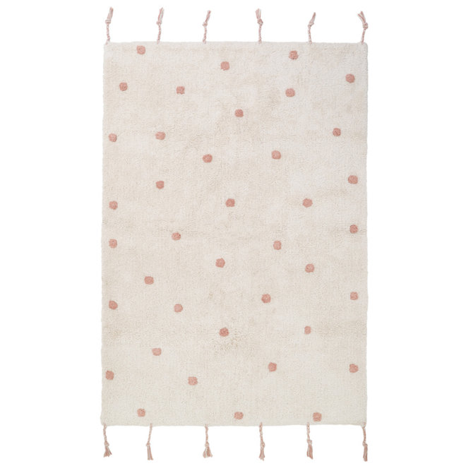 Kinderkamer Vloerkleed Dots Nude