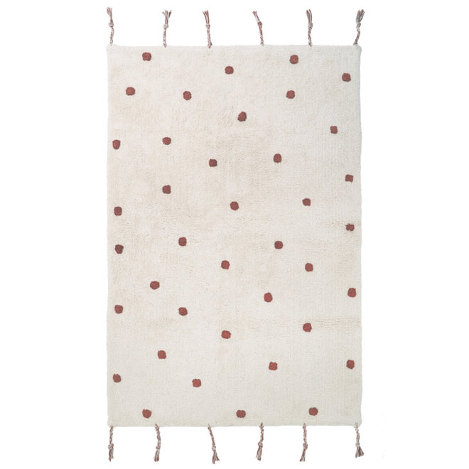 Kinderkamer Vloerkleed Dots Rust