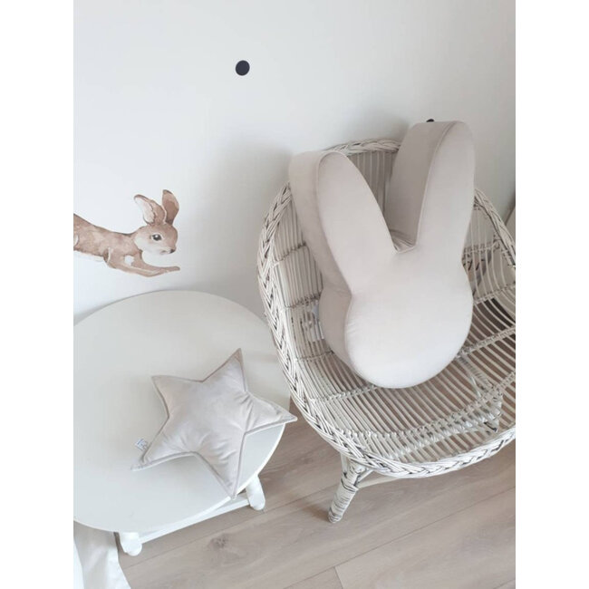 Poef / Kussen Kinderkamer Bunny Zand