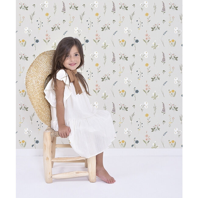 Lilipinso Behang Kinderkamer Wild Flowers