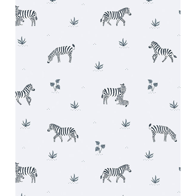 Kinderkamer Behang Playing Zebras
