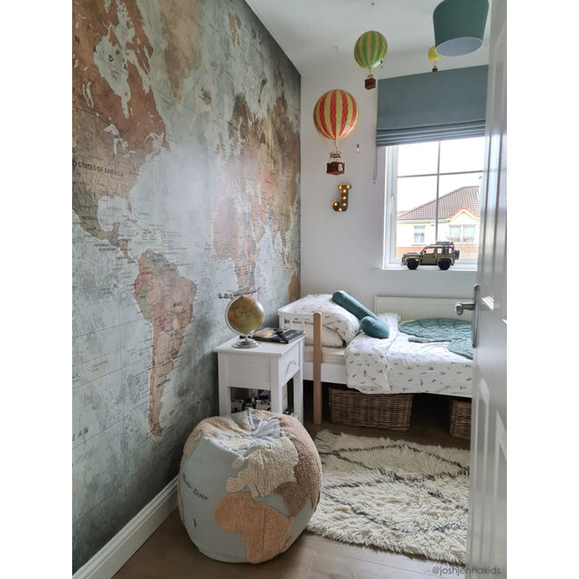 Lorena Canals Poef Kinderkamer Worldmap