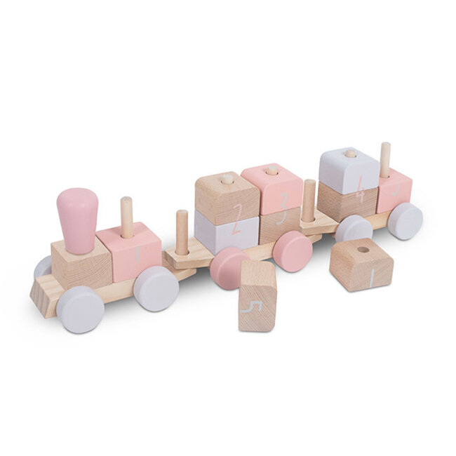Jollein Houten Speelgoedtrein Pink Jollein