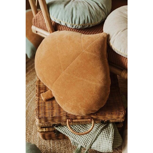 Kussen Kinderkamer Leaf Caramel