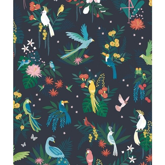 Lilipinso Behang Kinderkamer Birds Carnival Lilipinso