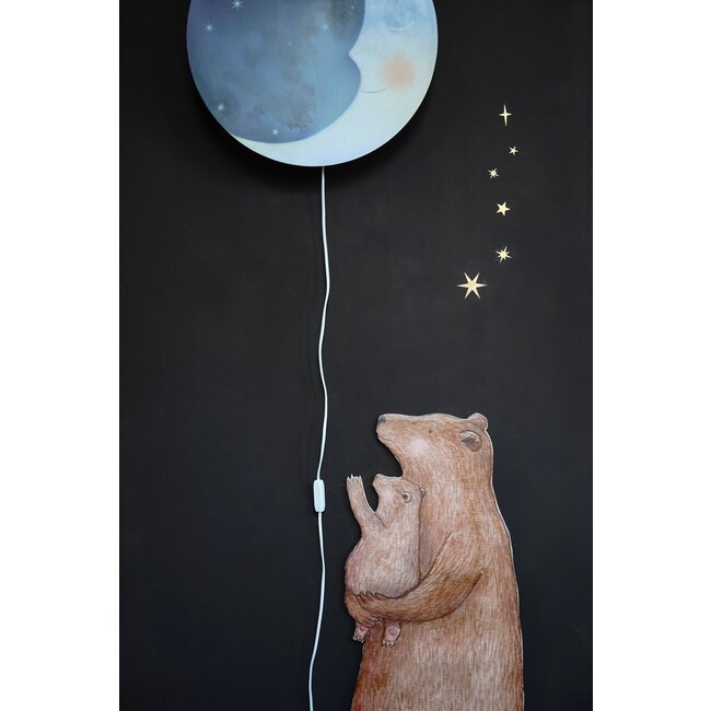 Hartendief Muursticker Kinderkamer Baby en Beer Hartendief