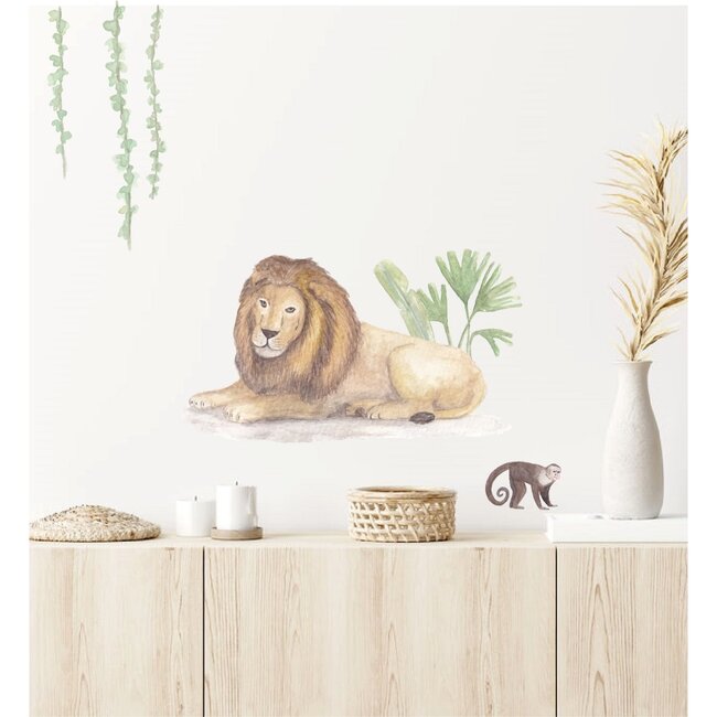 LM Baby Art Muursticker Kinderkamer Grote Leeuw