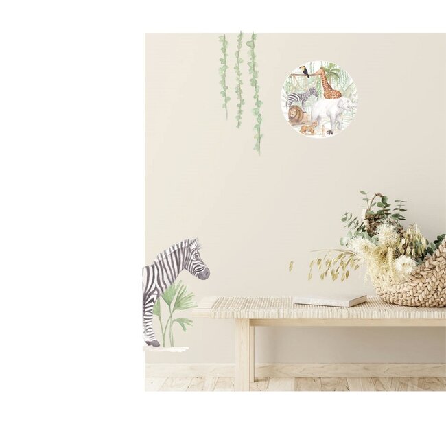 LM Baby Art Muursticker Kinderkamer Zebra