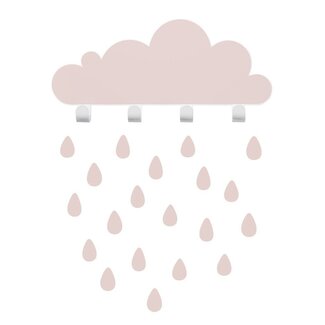 Thresxics Kinderkamer Wandplank Grote Wolk Roze