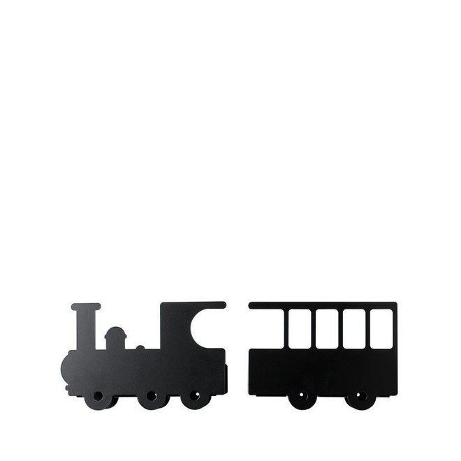 Kinderkamer Boeken Wandplank Train Black