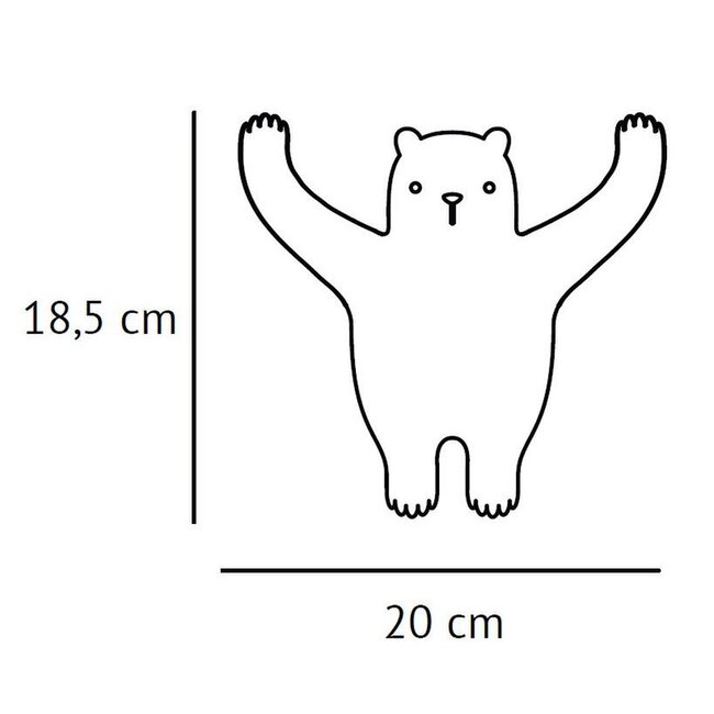 Thresxics Kinderkamer Kapstok Beige Bear Thresxics