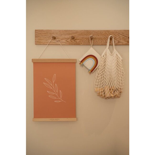 Little Dutch Poster Kinderkamer Dubbelzijdig Wild Flowers Rust