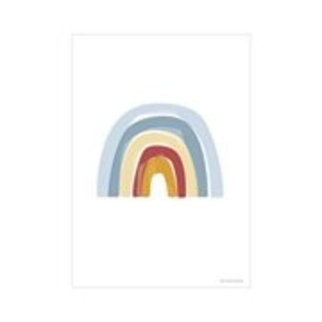 Little Dutch Poster Kinderkamer Regenboog Alfabet Blauw Little Dutch