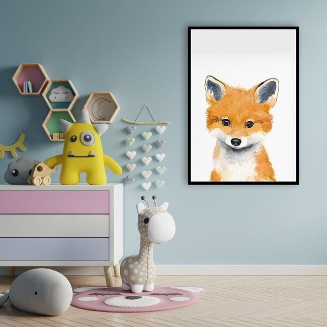 Punt Poster Kinderkamer Baby Vos A3
