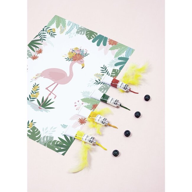 Lilipinso Poster Kinderkamer Flamingo Carnaval Lilipinso