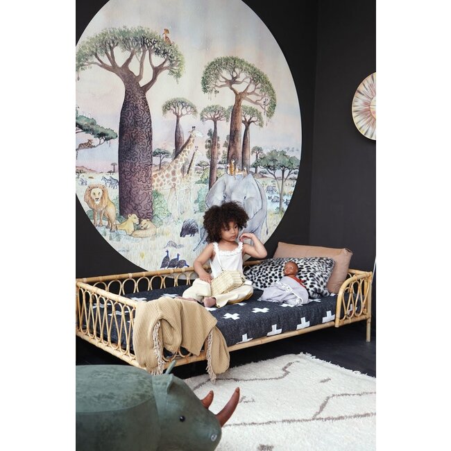 Hartendief Behangcirkel Kinderkamer Savanna Groot Hartendief