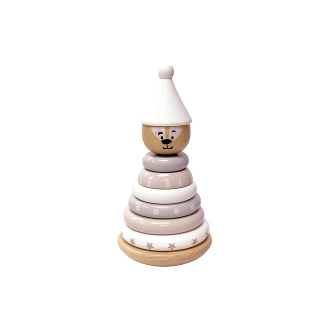 Houten Stacking Tower Magnetic White