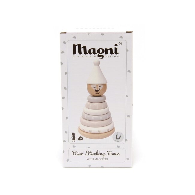 Magni Aps Houten Stacking Tower Magnetic White