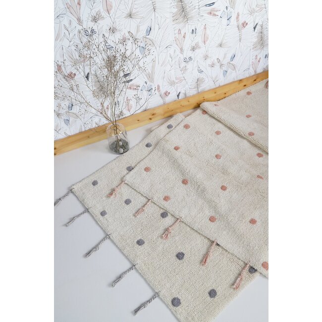Nattiot Kinderkamer Vloerkleed Dots Grey