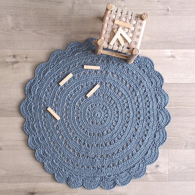 Nattiot Vloerkleed Kinderkamer Alma Bleu / Grey Nattiot