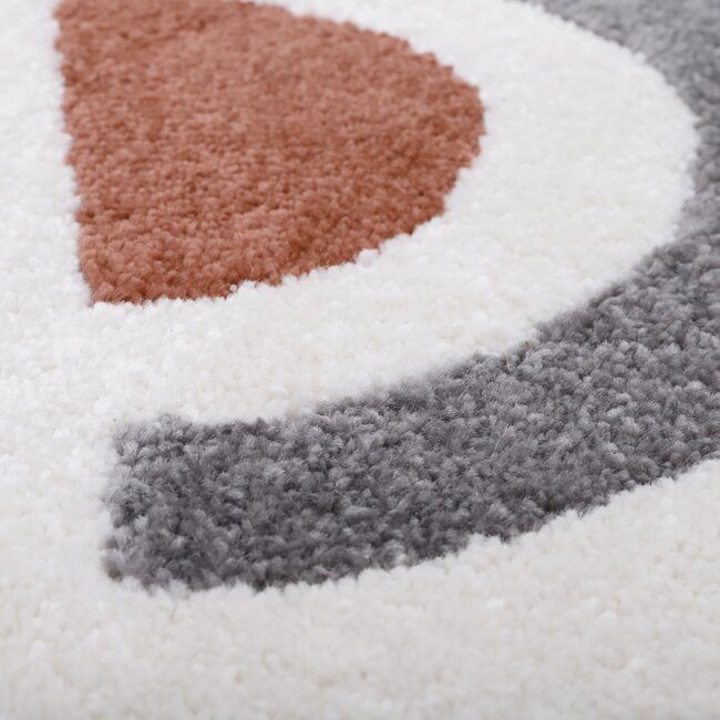 Nattiot Vloerkleed Kinderkamer All Over Rainbow Brick Nattiot