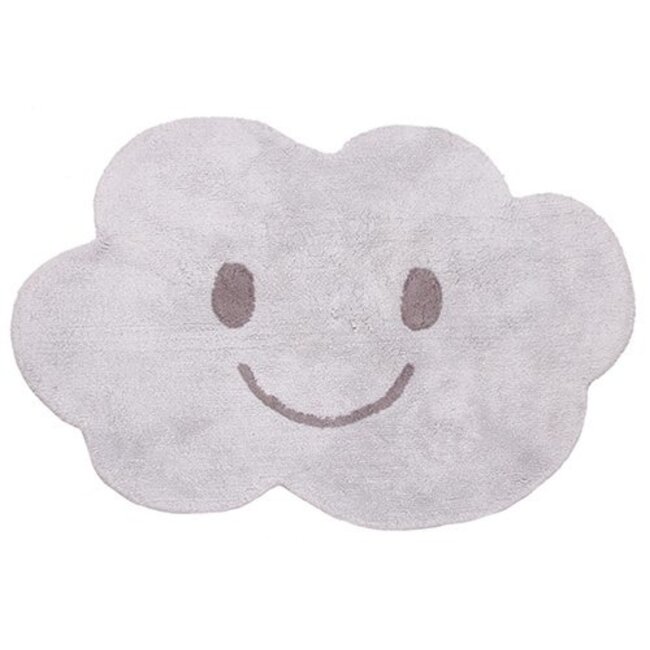 Nattiot Vloerkleed Kinderkamer Happy Cloud Grey Nattiot