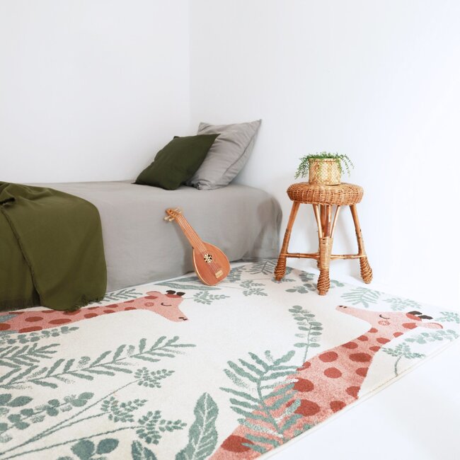 Nattiot Kinderkamer Vloerkleed Giraf Nisu 2 maten leverbaar Nattiot