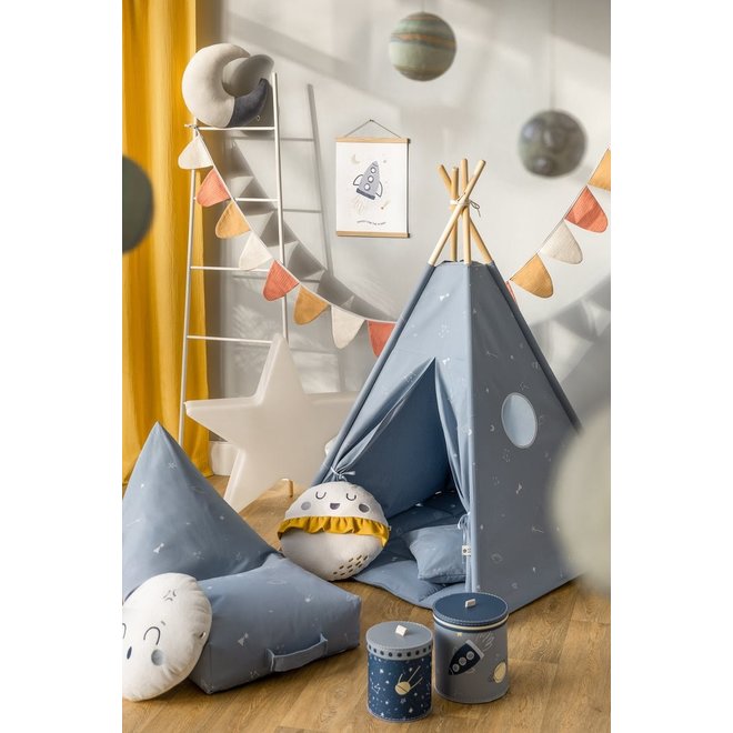 Tipi Tent / Speeltent Kinderkamer Cosmic Blue Wigiwama