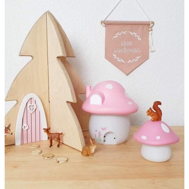 A Little Lovely Company Nachtlampje Kinderkamer Paddenstoel Roze