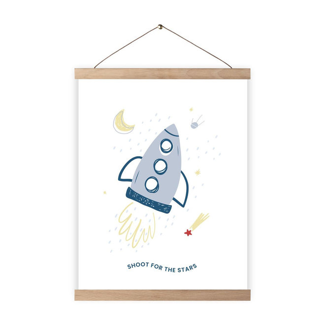 Poster Kinderkamer Shoot for the Stars Wigiwama