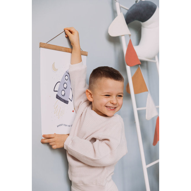 Poster Kinderkamer Shoot for the Stars Wigiwama